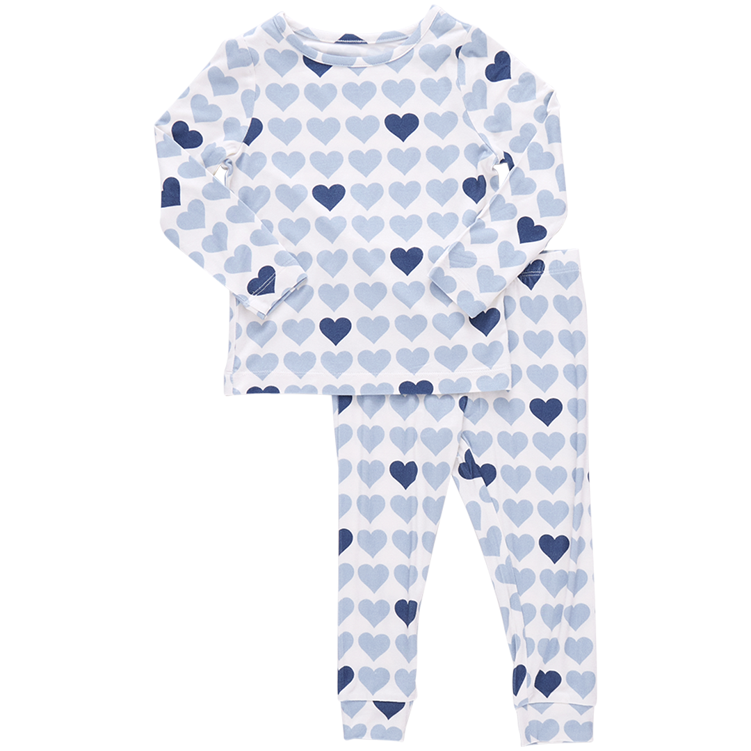 Loungewear Set - Blue Hearts