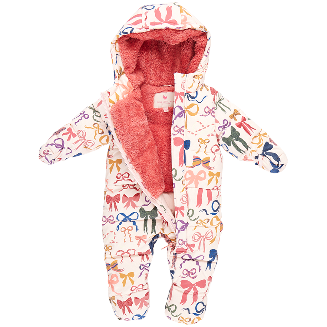 Snowsuit - Pink Bows On Bows