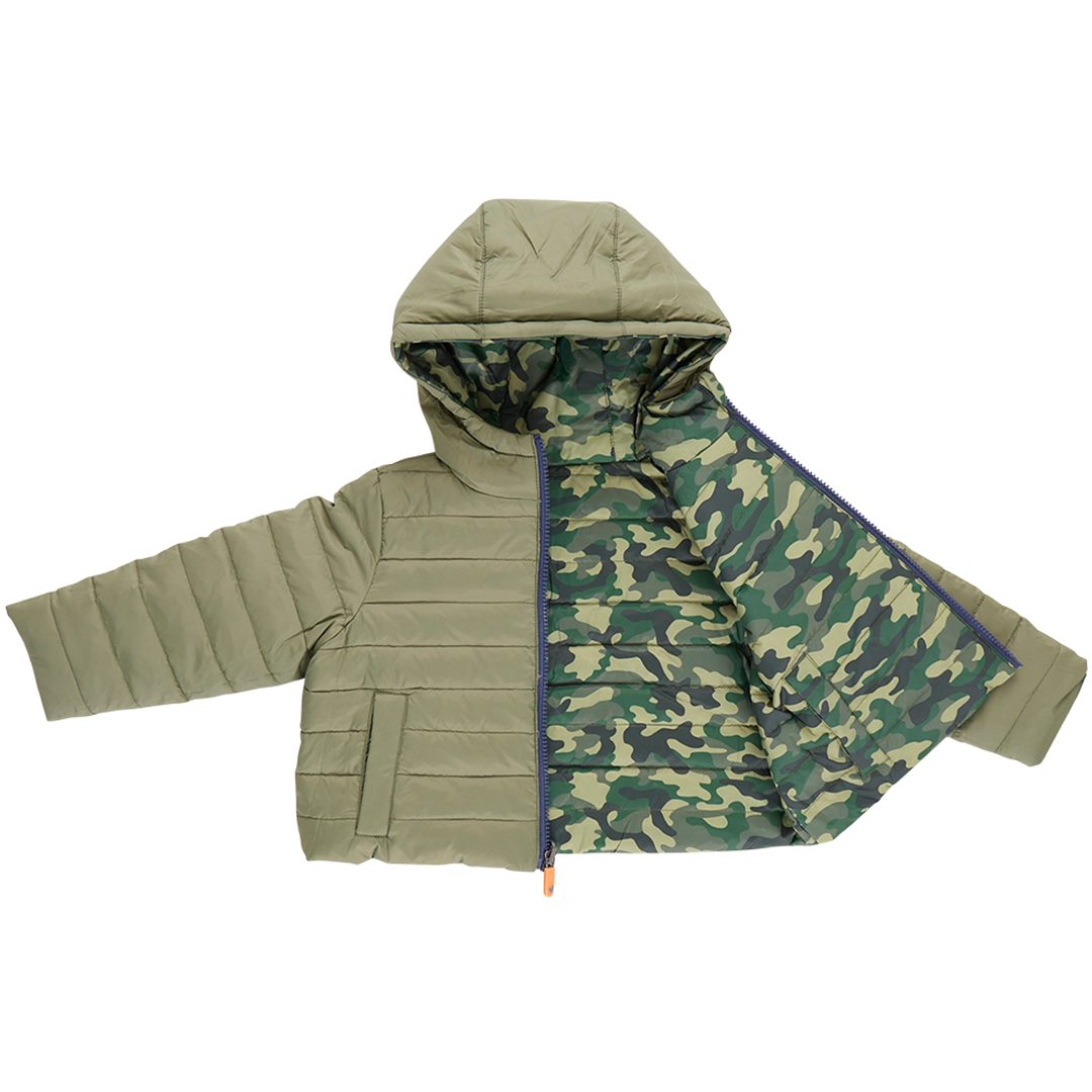 Riley Reversible Jacket - Green Camo