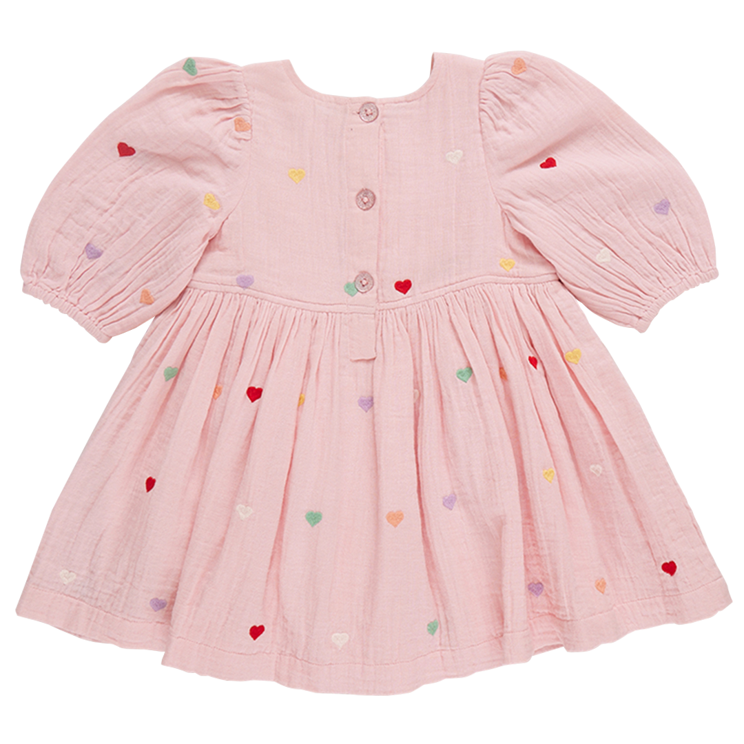 Brook Dress - Candy Heart Embroidery