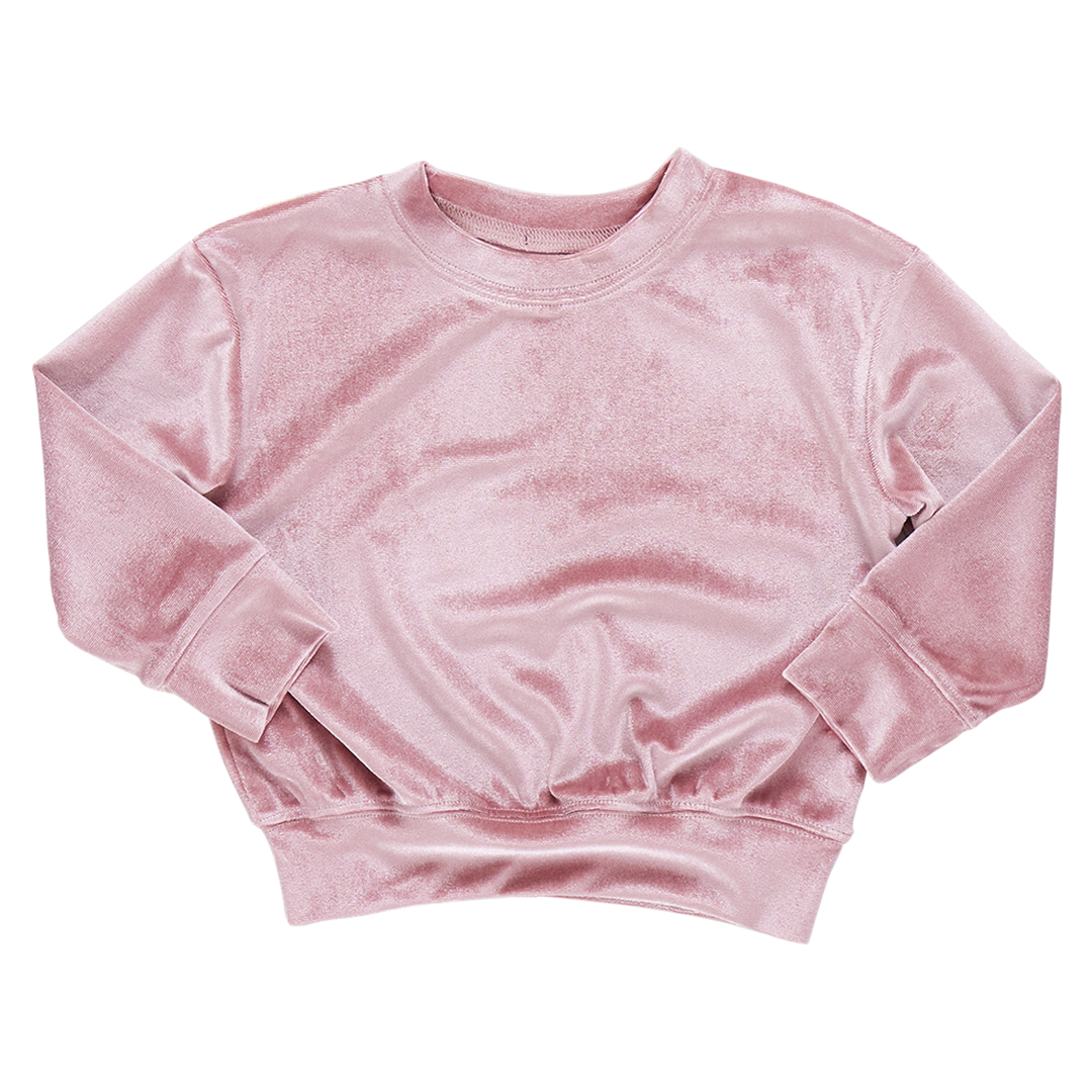 Velour Sweatshirt - Mauve