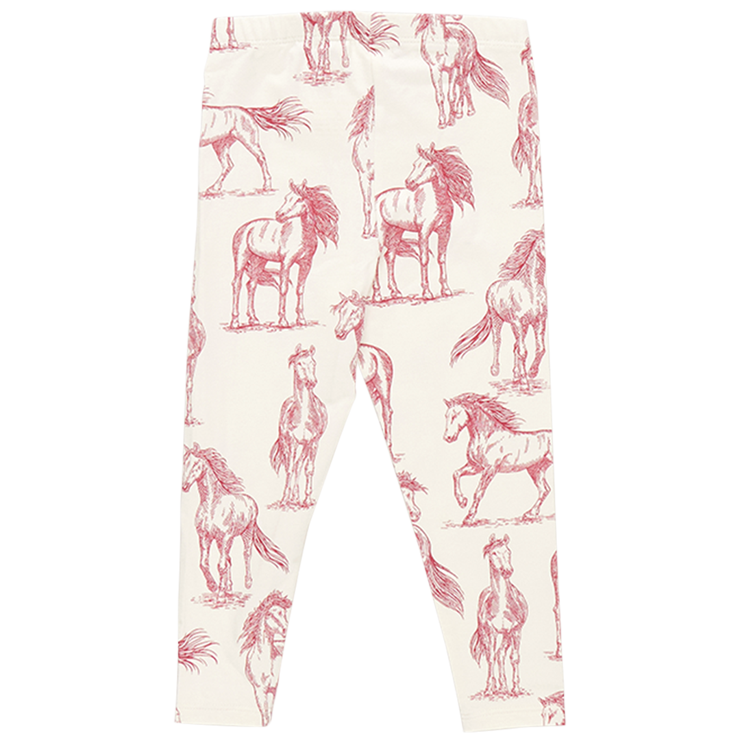 Legging - Vintage Rose Horses