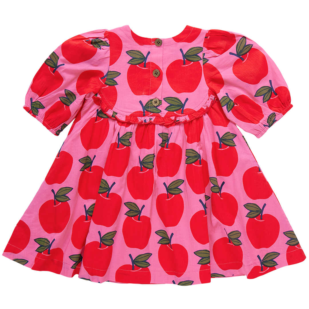 Rowan Dress - Pink Apples