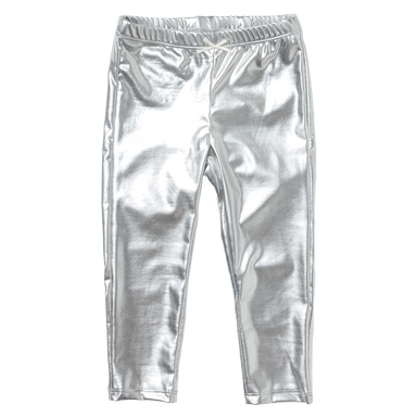 silver metallic leggings