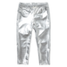 silver metallic leggings