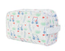 Dopp Kit with golf pattern on a white background