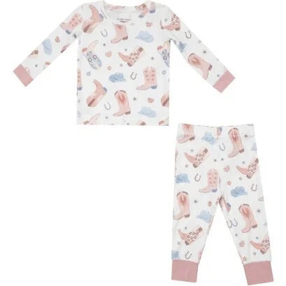 Loungewear Set - Cowboy Boots Pink