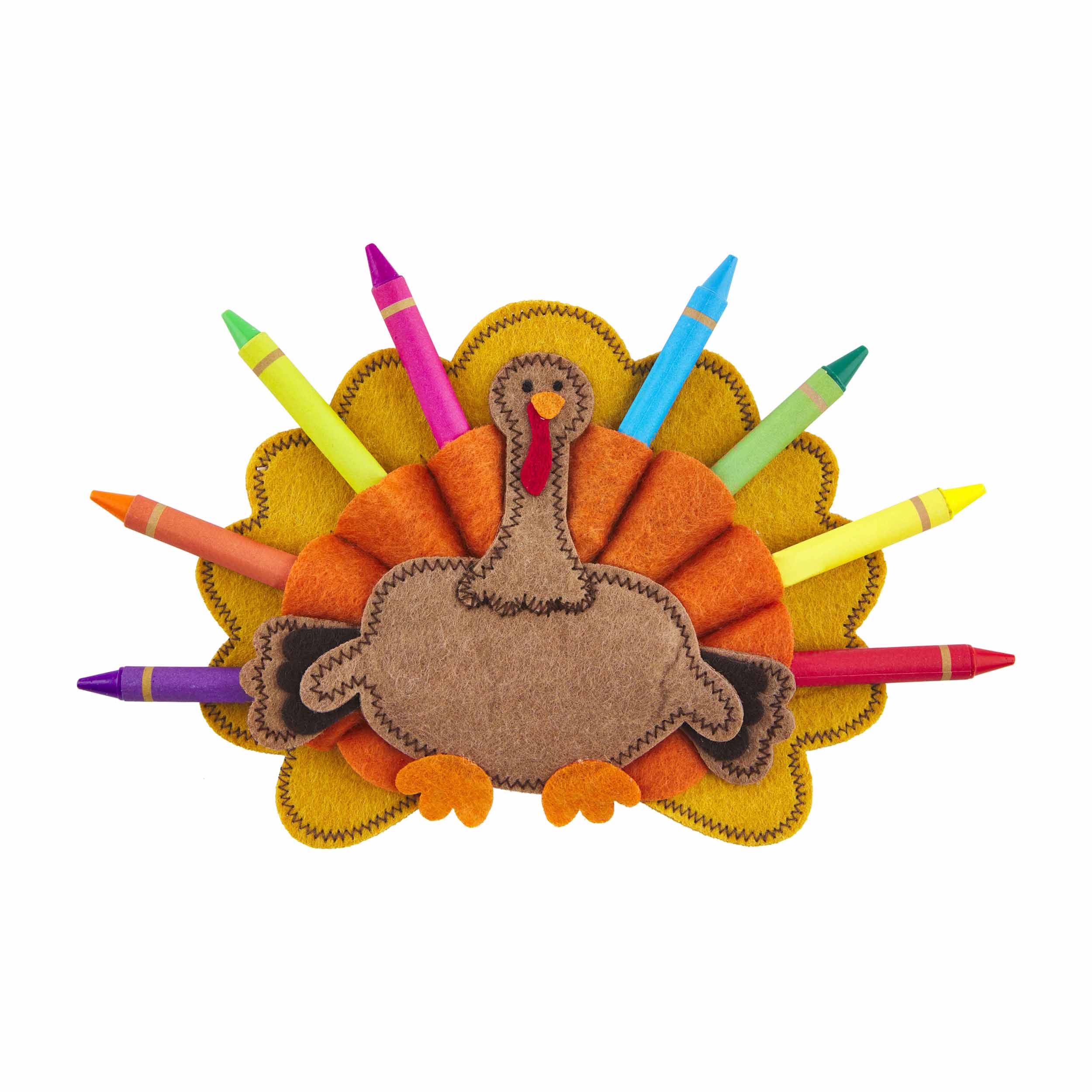 Orange Turkey Crayon Holder