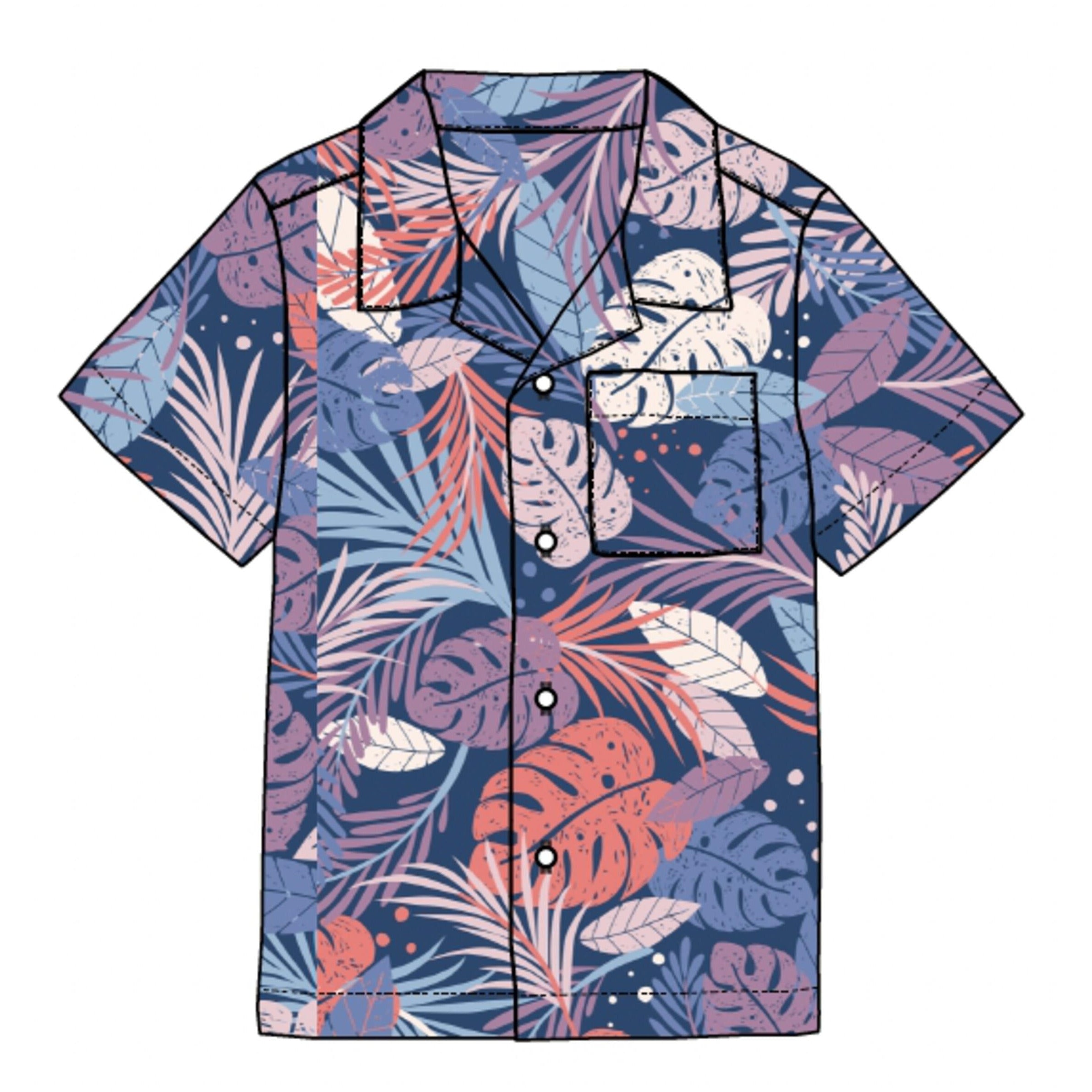 Camp Shirt - Tropical Leaves