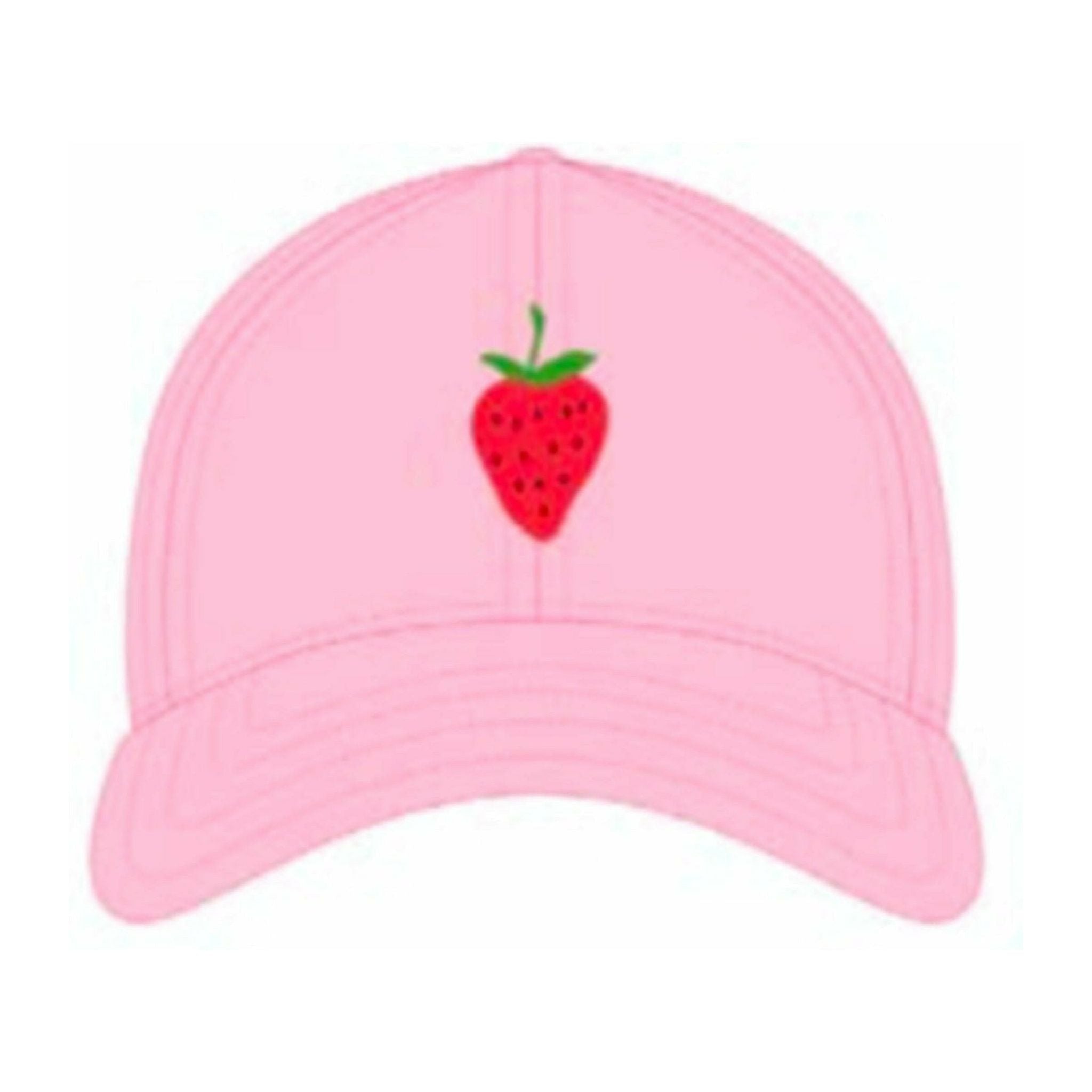 Baseball Hat - Strawberry on Light Pink - Collins & Conley