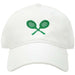 Baseball Hat - Tennis Racquets on White - Collins & Conley