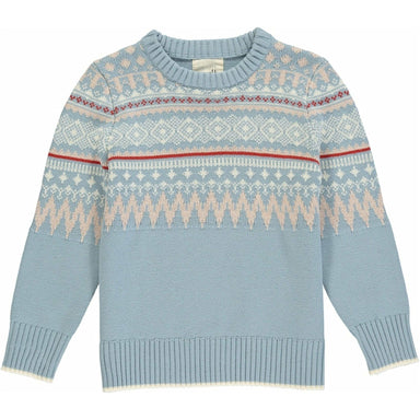 Ginny Sweater - Blue/Gold/Grey/Ivory - Collins & Conley