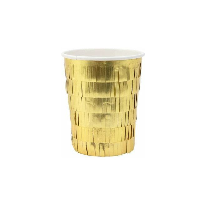 Gold Fringe Party Cups - Collins & Conley