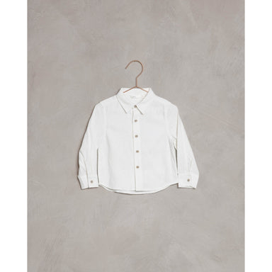white long sleeve button down collared shirt