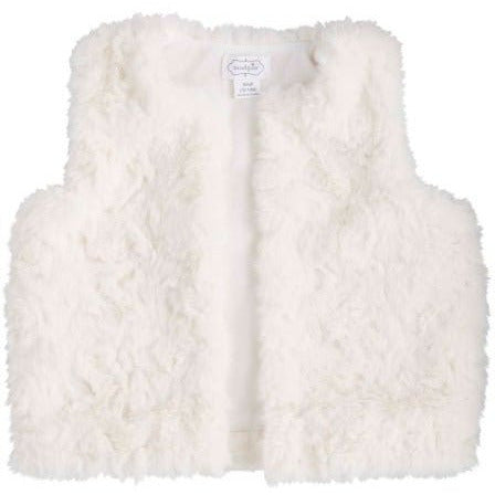 Ivory Fur Vest - Collins & Conley