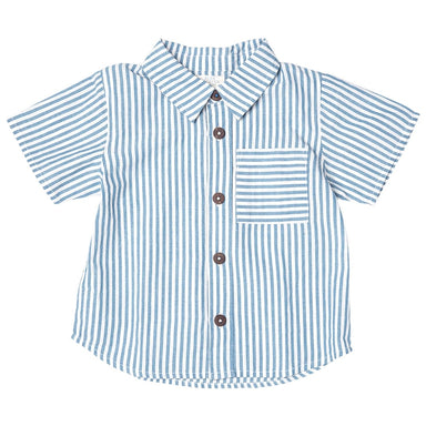 Jack Shirt - Blue Skinny Stripe - Collins & Conley