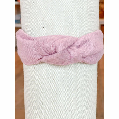 Knotted Headband - Dusty Rose Gauze - Collins & Conley