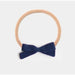 Little Bow Headband - Navy Linen - Collins & Conley