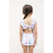 Lorelai Swimsuit - Watercolor Stripe - Collins & Conley