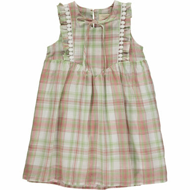 Maren Dress - Pink/Green Madras - Collins & Conley