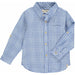 Merchant LS Shirt - Blue Plaid Gauze - Collins & Conley