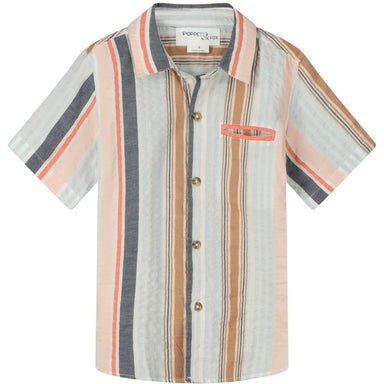 Mousehole Shirt - Nautical Multi Striped - Collins & Conley