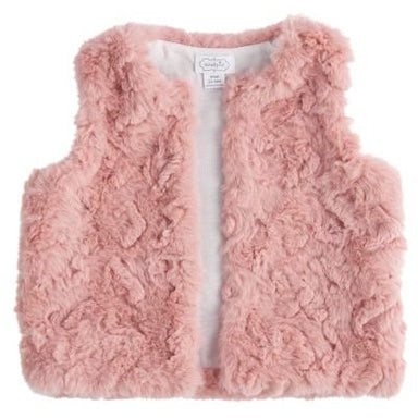 Pink Fur Vest - Collins & Conley