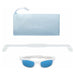 Polarized Sunglasses - White and Sky Blue - Collins & Conley