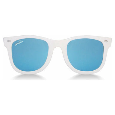 Polarized Sunglasses - White and Sky Blue - Collins & Conley