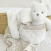 Quilted Muslin Bin - White / Oatmeal - Collins & Conley