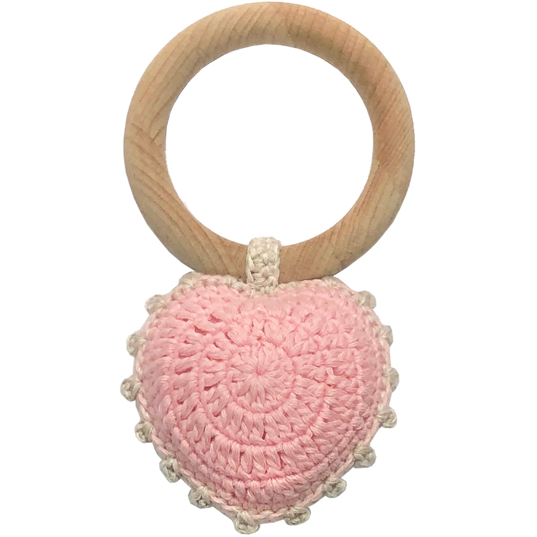 Ring Rattle - Crochet Sweet Heart - Collins & Conley