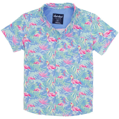 Shordees Summer Shirt - Floral Flamingo - Collins & Conley