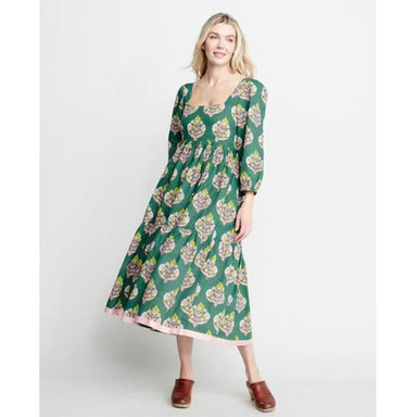 Sierra Dress (Women) - Hunger Green Bell Flower - Collins & Conley