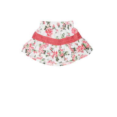 Skort - Pink Peony Floral Ruffle - Collins & Conley