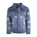 Star Leather Patched Denim Jacket (Women) - Collins & Conley