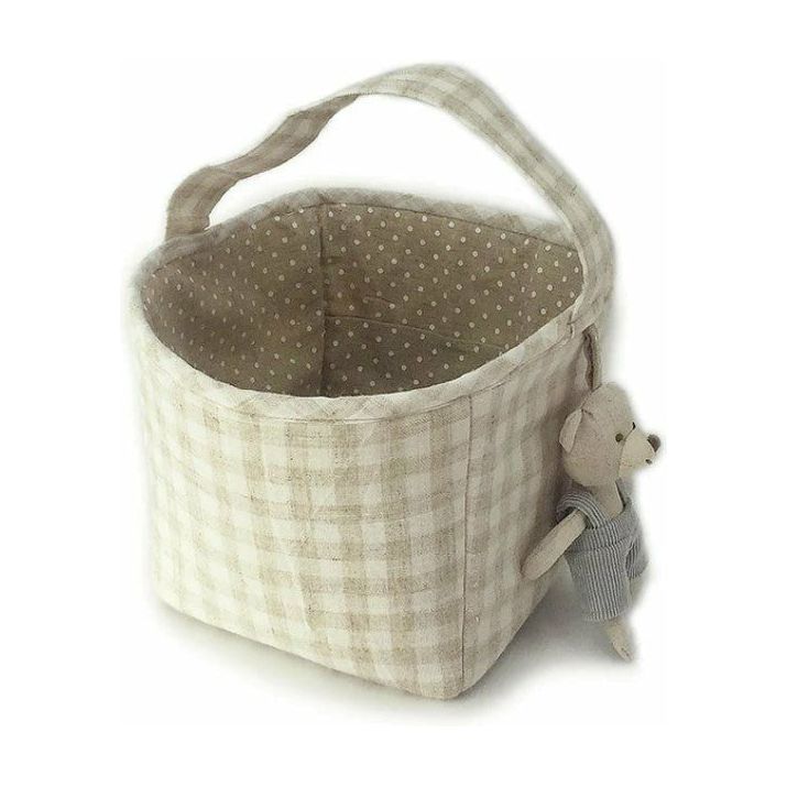 Tan Fabric Basket/Storage Caddy - Collins & Conley